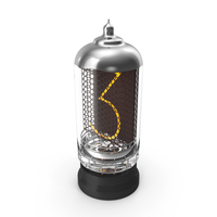 Electronics Vacuum Tube Number 3 PNG & PSD Images
