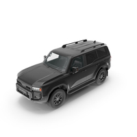 Toyota Land Cruiser 250 Prado Black PNG & PSD Images