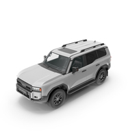Toyota Land Cruiser 250 Prado White PNG & PSD Images