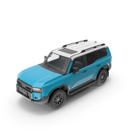 Toyota Land Cruiser 250 Prado Blue PNG & PSD Images