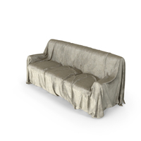 Dirty Covered Sofa Big PNG & PSD Images