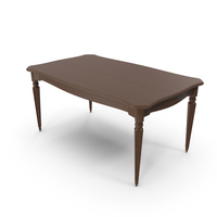 Classic Wood Dining Table PNG & PSD Images