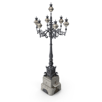 Decorate Lamppost Fountain Vatican PNG & PSD Images