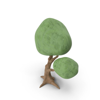Cartoon Tree Clay PNG & PSD Images