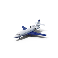 Business Jet Dassault Falcon 2000 Blue PNG & PSD Images