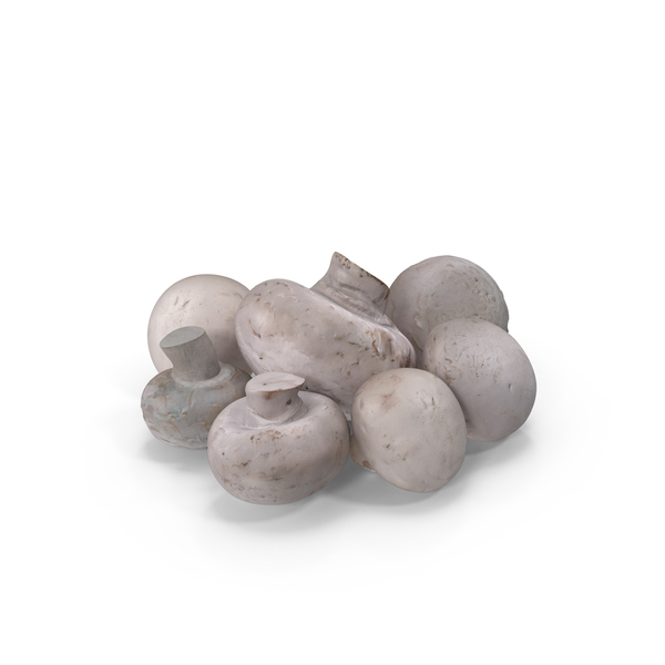 Heap of White Mushrooms PNG & PSD Images