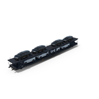 Railway Transporter Loaded with Vehicles PNG & PSD Images