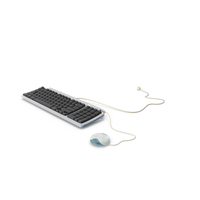 Transparent Case Wired Keyboard Blue PNG & PSD Images