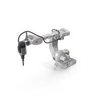 ABB IRB 7600 with Drilling Tool White PNG & PSD Images