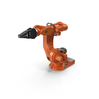 ABB IRB 7600 with Gripper Orange PNG & PSD Images
