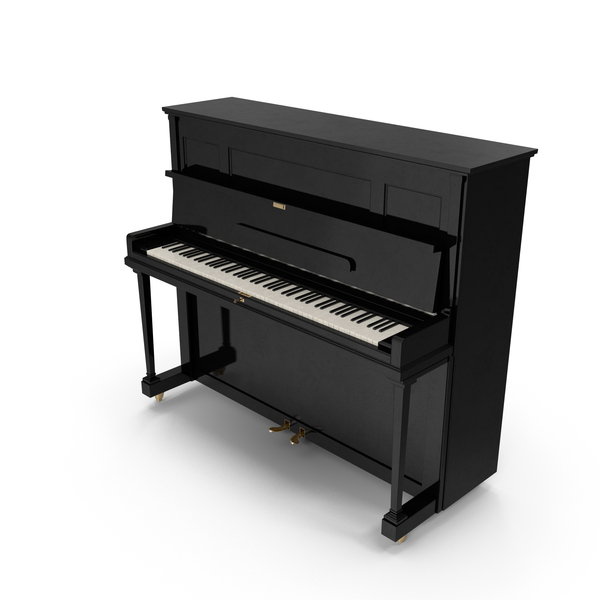 Black Upright Piano PNG & PSD Images
