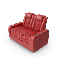 Red Home Theater Double Chair PNG & PSD Images