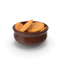 Round Crackers In Bowl PNG & PSD Images