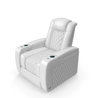 White Home Theater Chair PNG & PSD Images