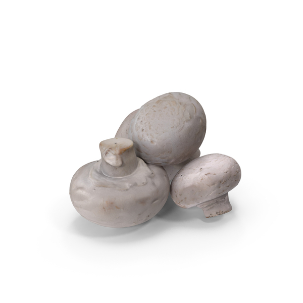White Portobello Mushrooms Heap PNG & PSD Images