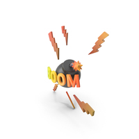 Boom Bomb Blast Thunder PNG & PSD Images