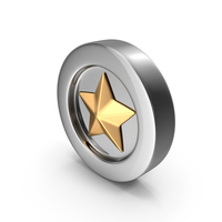 Coin Glass Gold Star PNG & PSD Images