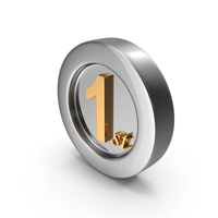 Coin Gold Glass First PNG & PSD Images