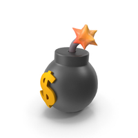 Dollar Bomb Toon PNG & PSD Images