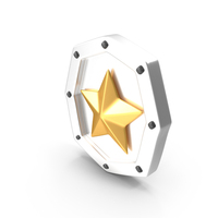 Gold Star Rank PNG & PSD Images