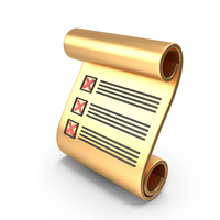 Golden Check List Wrong PNG & PSD Images