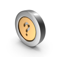 Help Question Mark Glass Gold PNG & PSD Images
