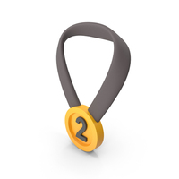 Number 2 Medal PNG & PSD Images