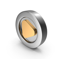 Play Coin Gold Glass PNG & PSD Images