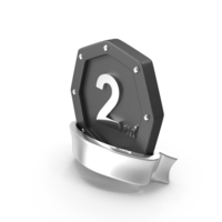 Silver Second Rank Win PNG & PSD Images