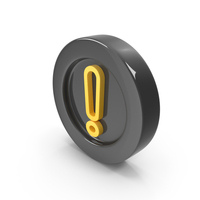 Warning Exclamation Mark Coin PNG & PSD Images