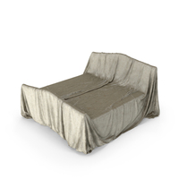 Dirty Covered Double Bed PNG & PSD Images