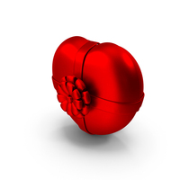Valentine Love Heart Gift Box Icon PNG & PSD Images