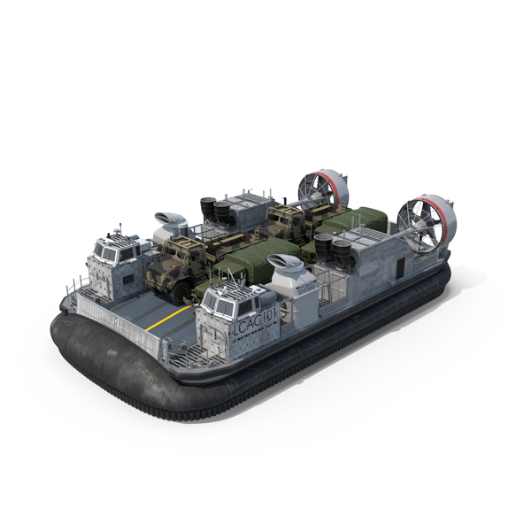 Landing Craft Hovercraft and Army Trucks PNG & PSD Images