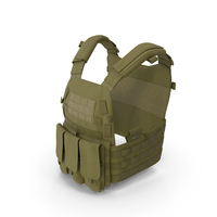 Lightweight Ranger Plate Vest Green PNG & PSD Images