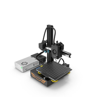 Mini 3D Printer With PSU PNG & PSD Images