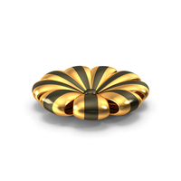 Design Flower Decoration Icon Gold PNG & PSD Images