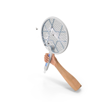 Fly Swatter In Hand With Electricity PNG & PSD Images