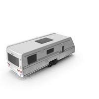 Long 2-Axle Camping Caravan PNG & PSD Images