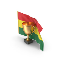 Ghana Golden Trophy Flag PNG & PSD Images