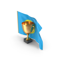 Palau Golden Trophy Flag PNG & PSD Images