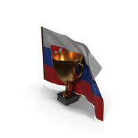 Slovakia Golden Trophy Flag PNG & PSD Images