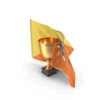 Bhutan Golden Trophy Flag PNG & PSD Images