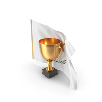 Cyprus Golden Trophy Flag PNG & PSD Images