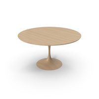 Wood Minimal Round Table PNG & PSD Images