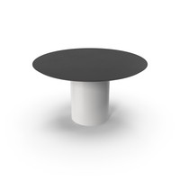 Minimal Round Dining Table PNG & PSD Images