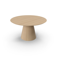 Wood Minimal Round Dining Table PNG & PSD Images