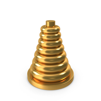 Toy Pyramid Icon Gold PNG & PSD Images