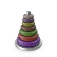 Multicolor Wooden Toy Pyramid Icon PNG & PSD Images