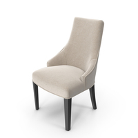 Beige Wingback Dining Chair PNG & PSD Images