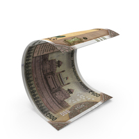 Indian 500 Rupees Money Note Bend PNG & PSD Images